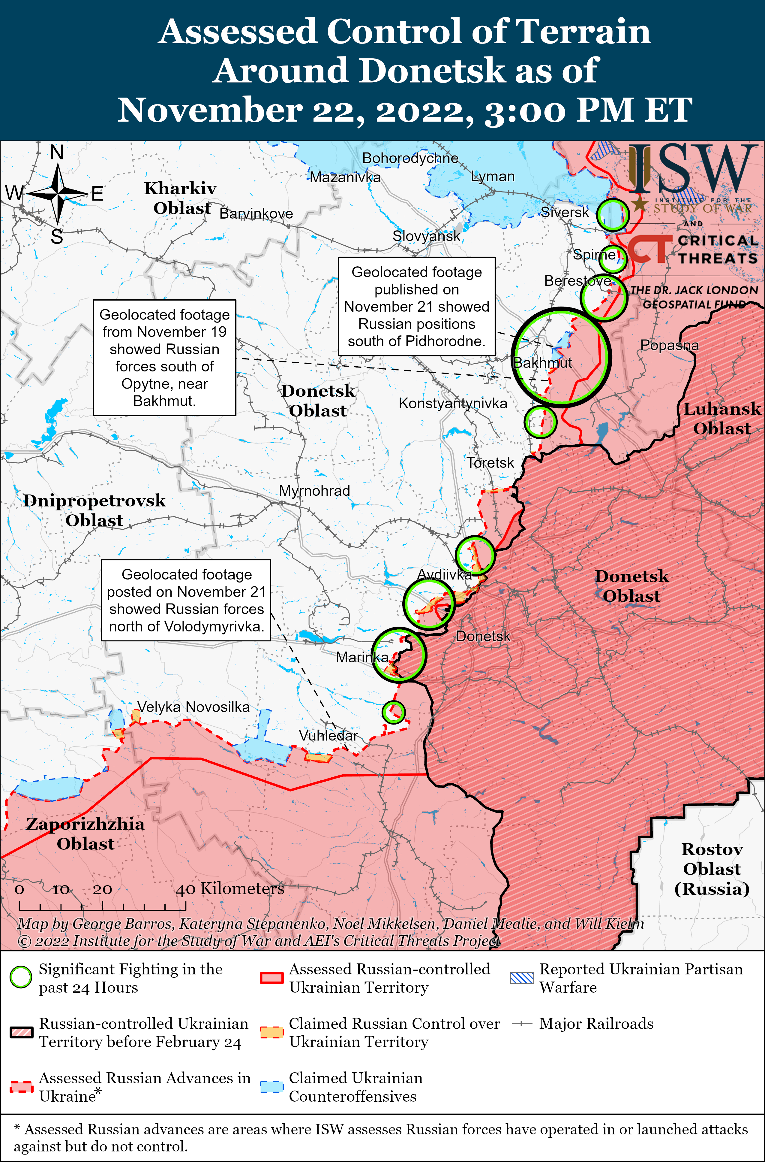 Russian Offensive Campaign Assessment, November 22 | Institute For The ...